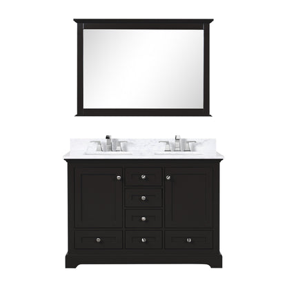 Dukes 48 in. W x 22 in. D Espresso Double Bath Vanity