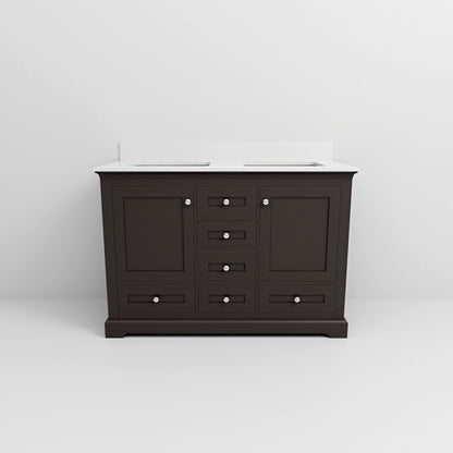 Dukes 48 in. W x 22 in. D Espresso Double Bath Vanity