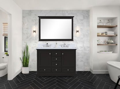 Dukes 48 in. W x 22 in. D Espresso Double Bath Vanity