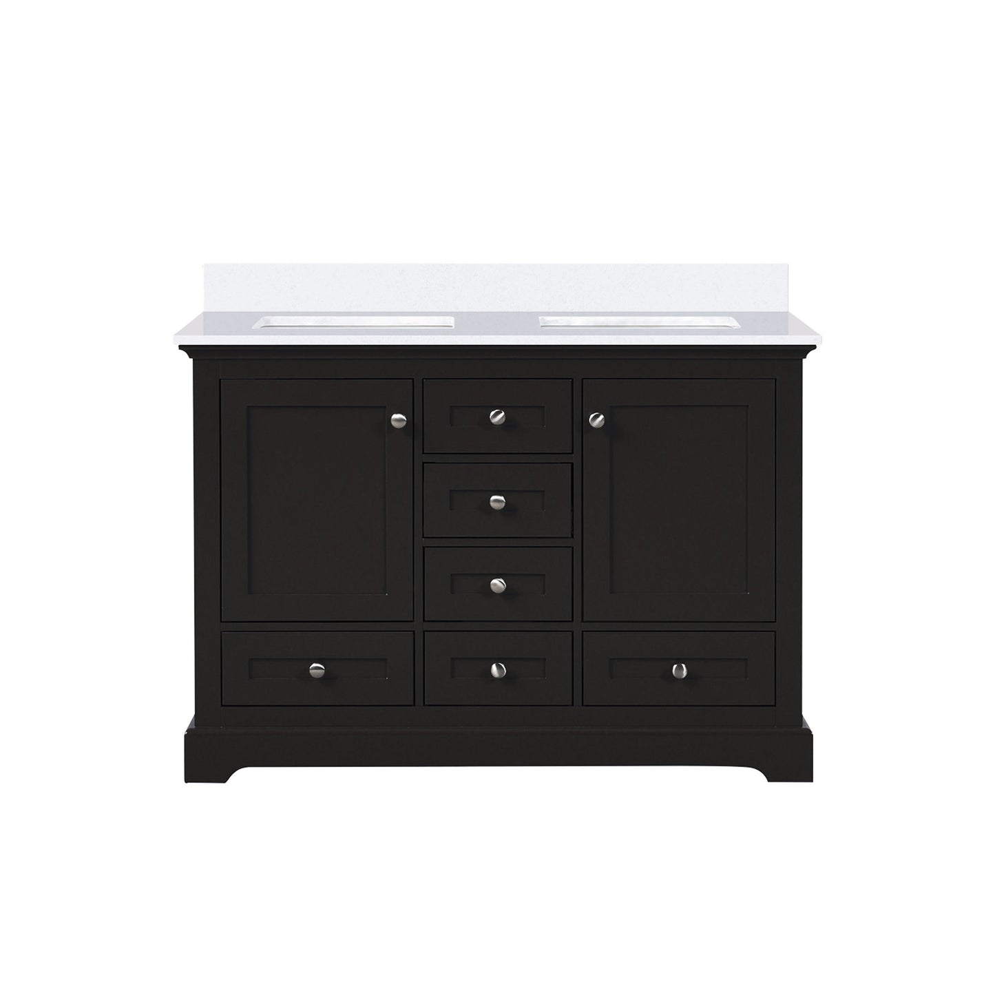 Dukes 48 in. W x 22 in. D Espresso Double Bath Vanity