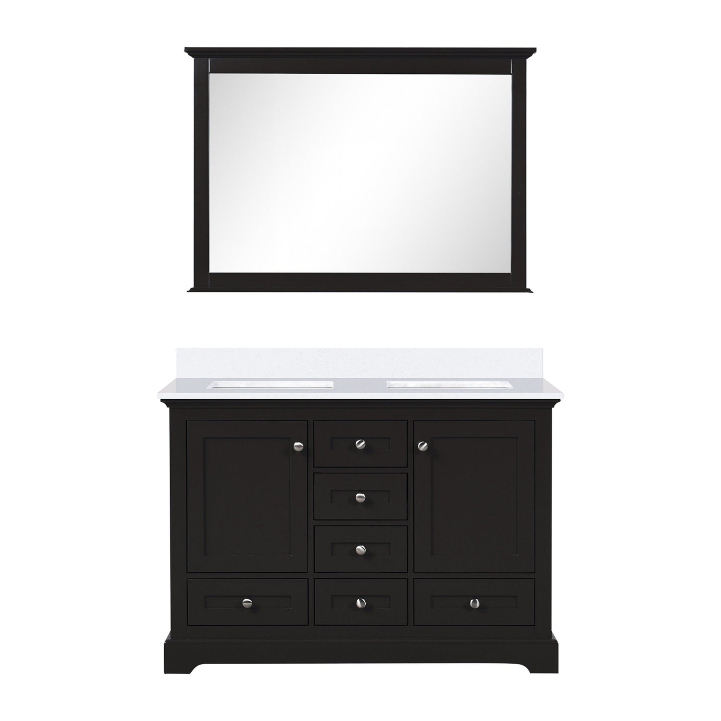 Dukes 48 in. W x 22 in. D Espresso Double Bath Vanity