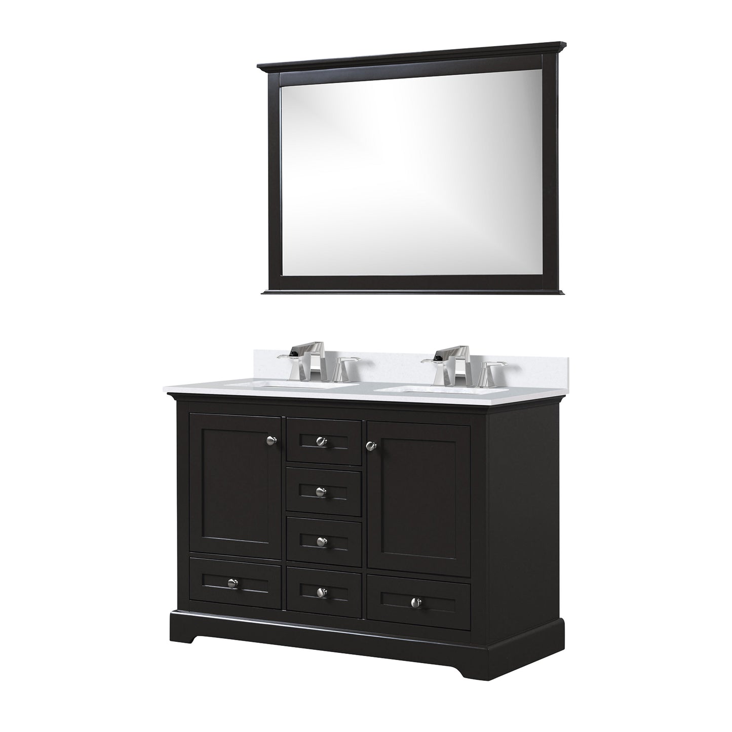 Dukes 48 in. W x 22 in. D Espresso Double Bath Vanity