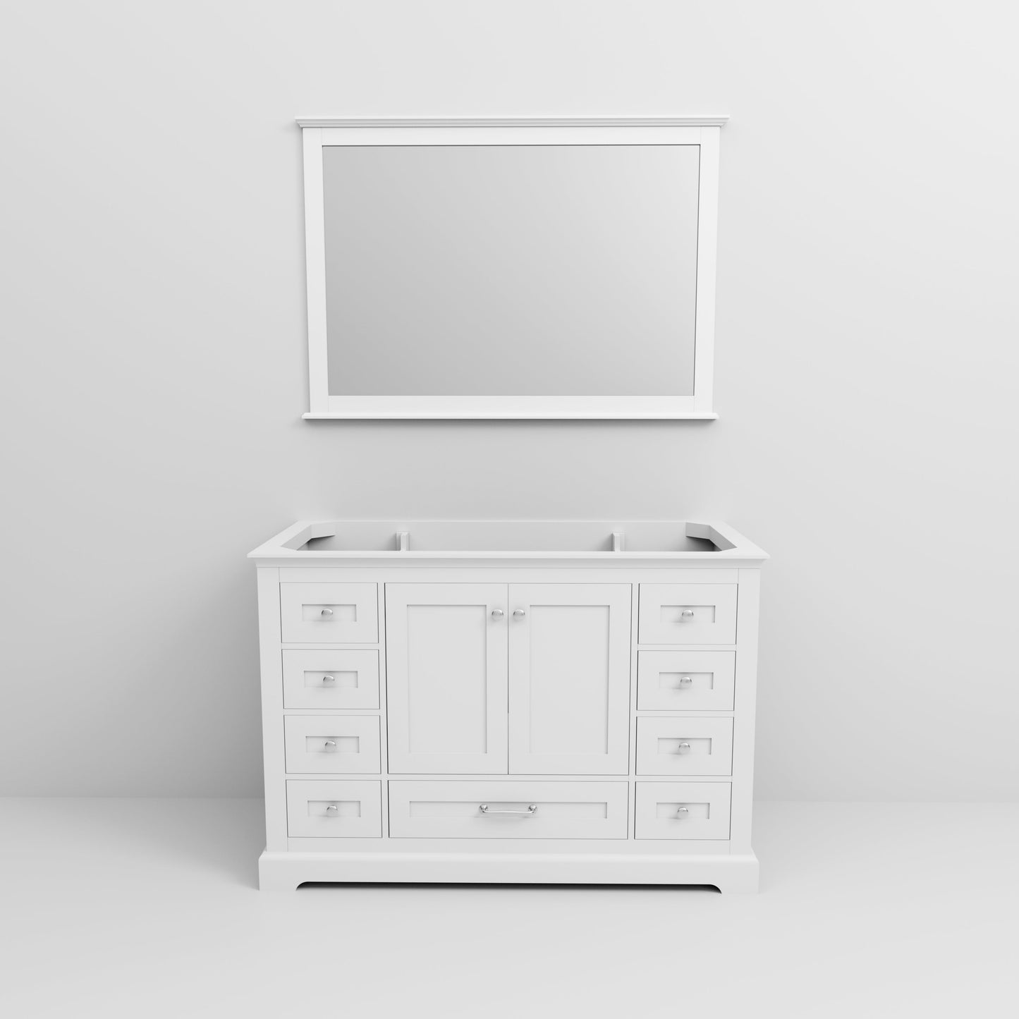 Dukes 48 in. W x 22 in. D White Single Bath Vanity