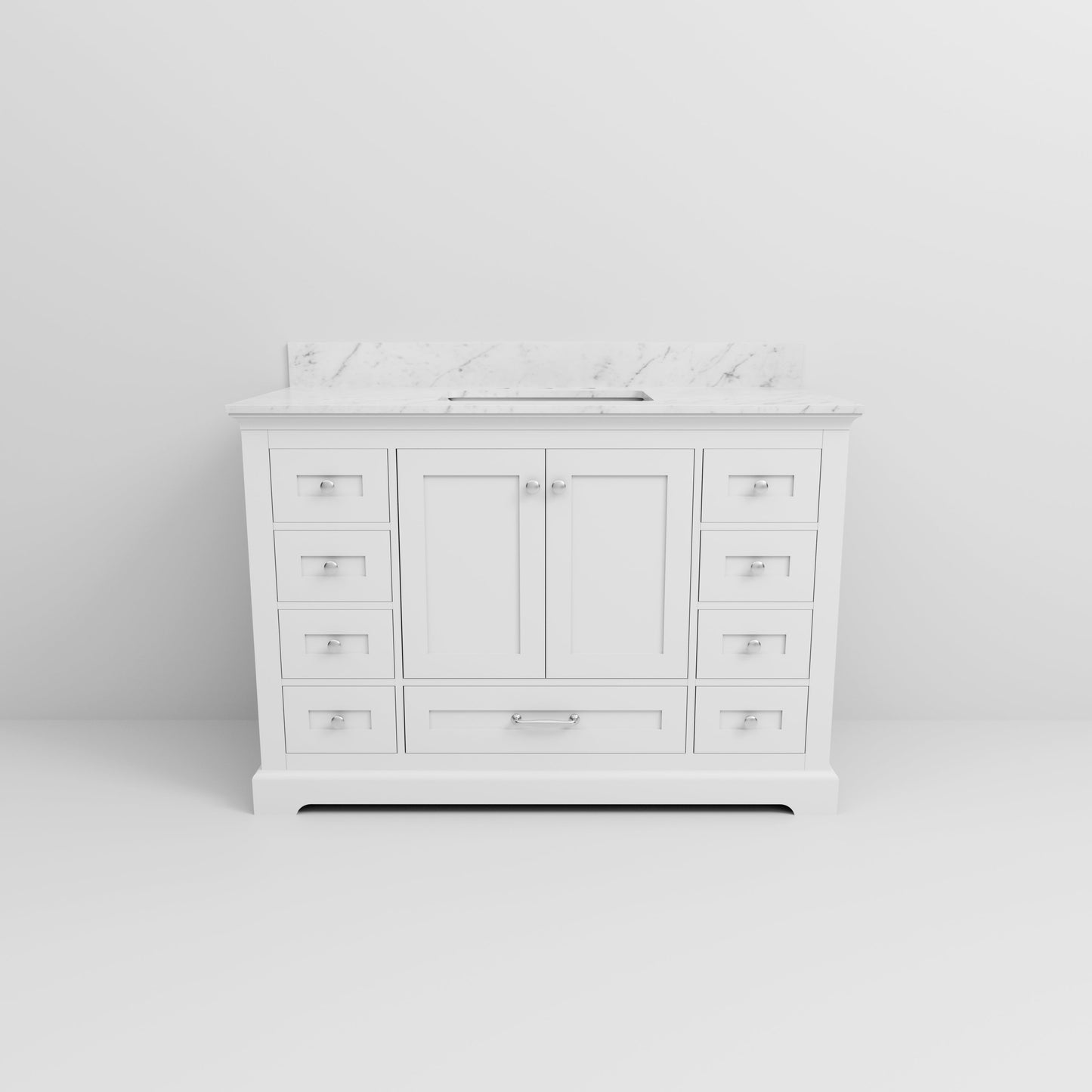 Dukes 48 in. W x 22 in. D White Single Bath Vanity