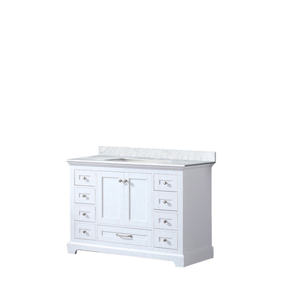 Dukes 48 in. W x 22 in. D White Single Bath Vanity
