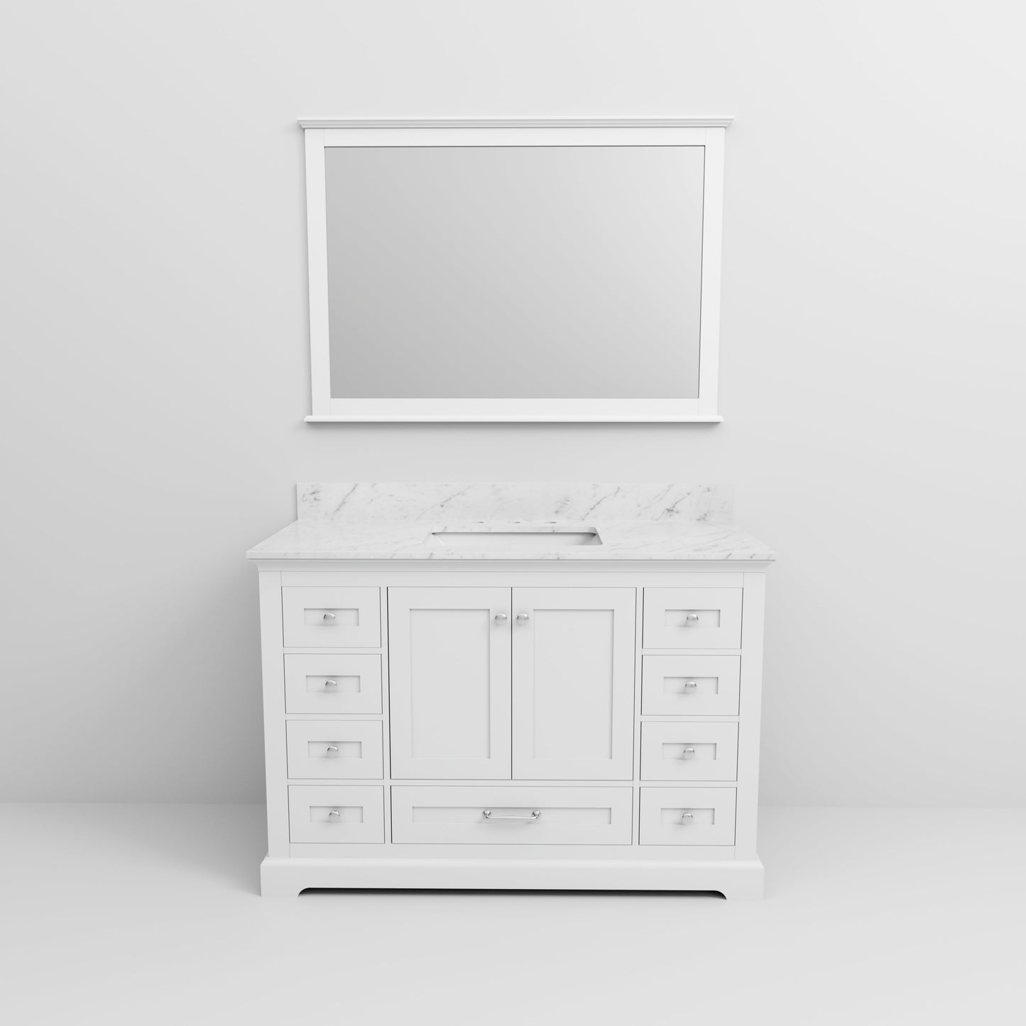 Dukes 48 in. W x 22 in. D White Single Bath Vanity