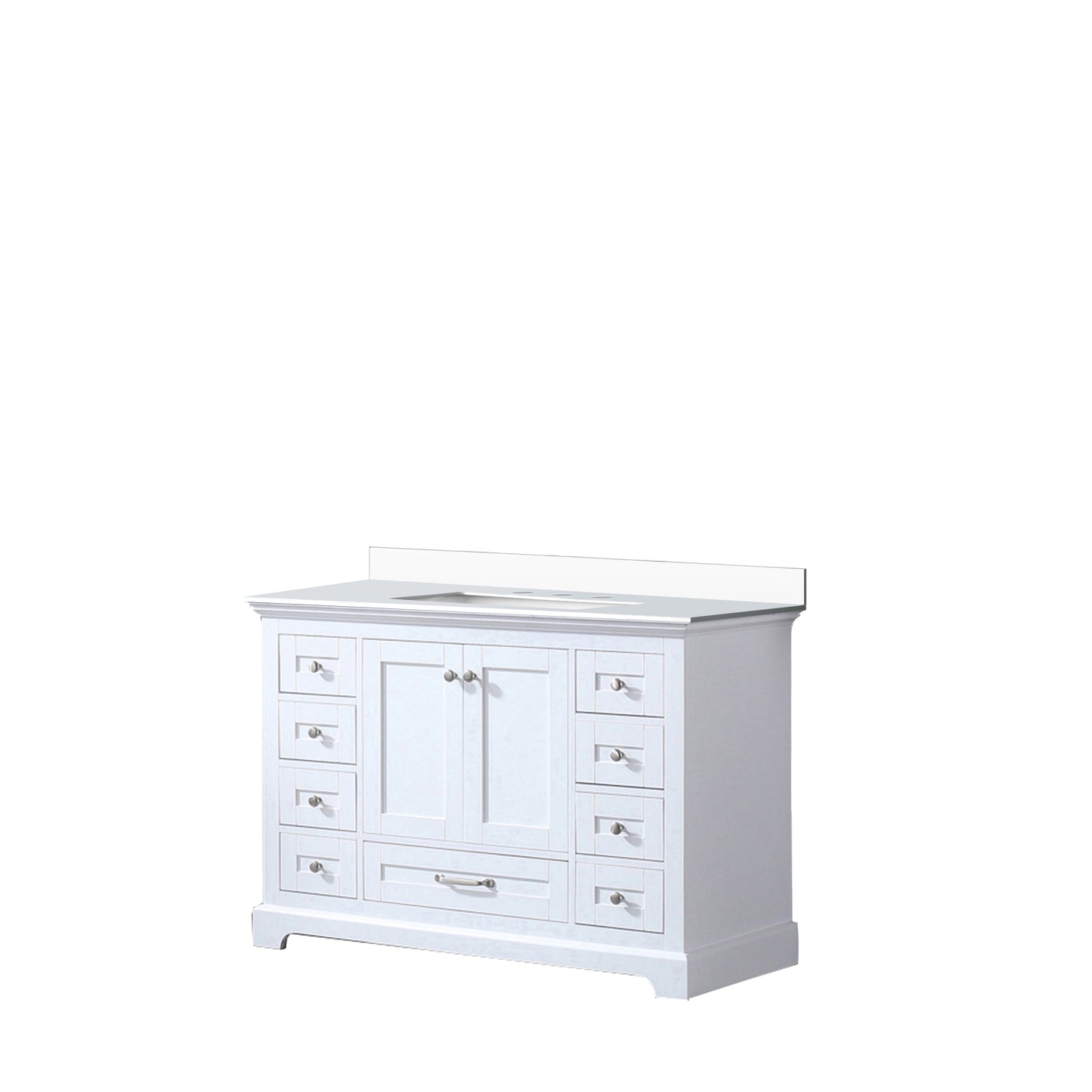 Dukes 48 in. W x 22 in. D White Single Bath Vanity