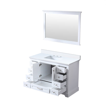 Dukes 48 in. W x 22 in. D White Single Bath Vanity