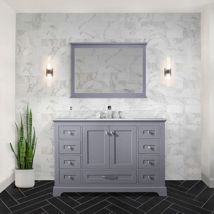 Dukes 48 in. W x 22 in. D Dark Grey Single Bath Vanity