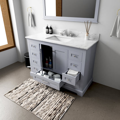 Dukes 48 in. W x 22 in. D Dark Grey Single Bath Vanity