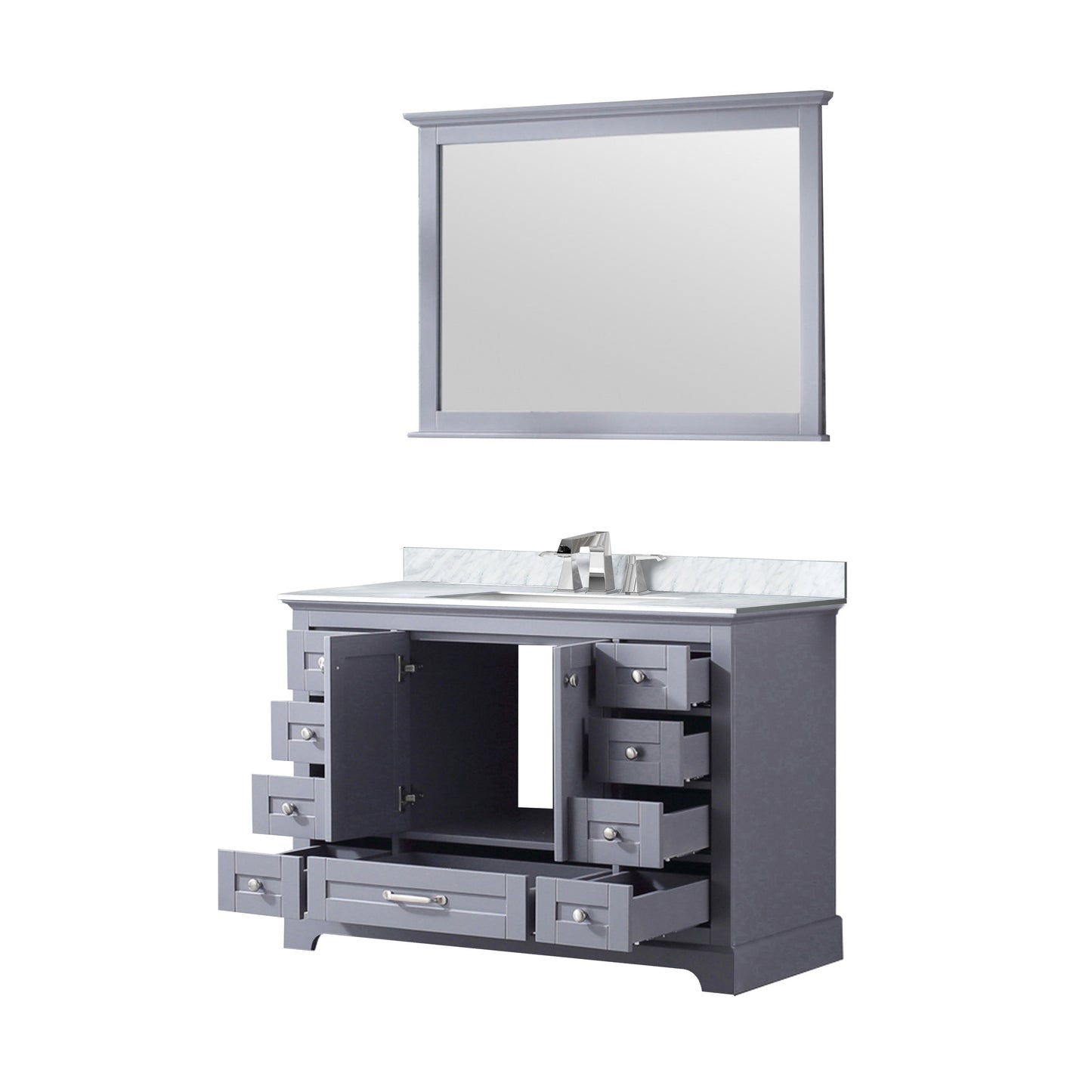 Dukes 48 in. W x 22 in. D Dark Grey Single Bath Vanity