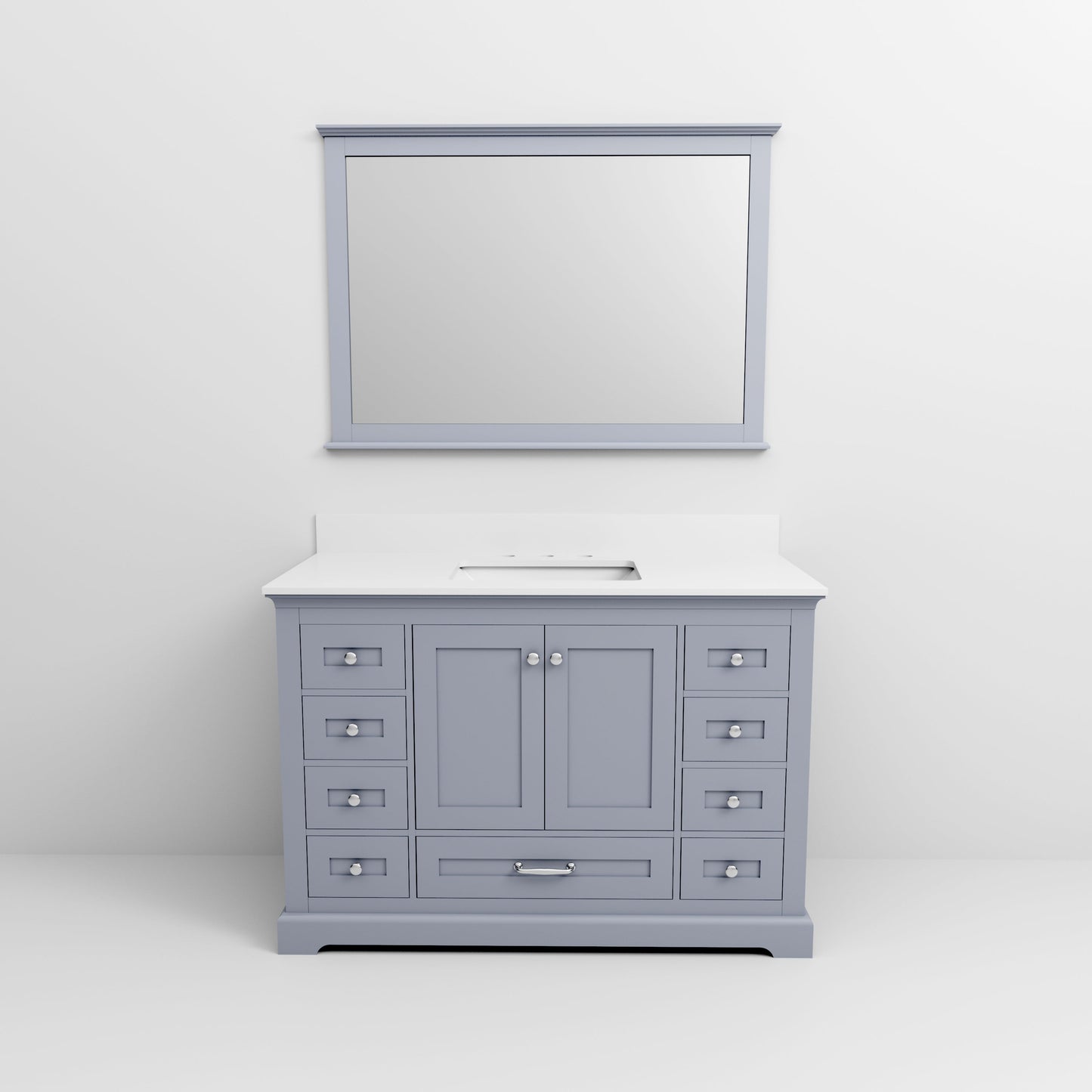 Dukes 48 in. W x 22 in. D Dark Grey Single Bath Vanity