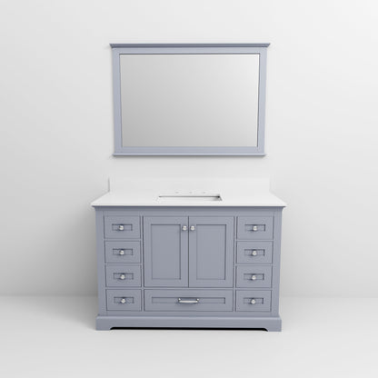 Dukes 48 in. W x 22 in. D Dark Grey Single Bath Vanity
