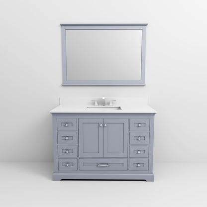 Dukes 48 in. W x 22 in. D Dark Grey Single Bath Vanity