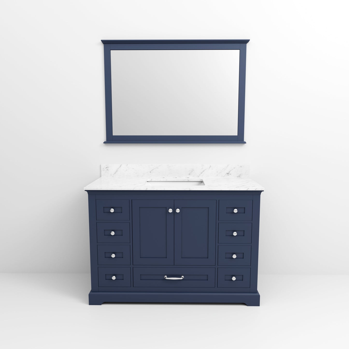 Dukes 48 in. W x 22 in. D Navy Blue Single Bath Vanity
