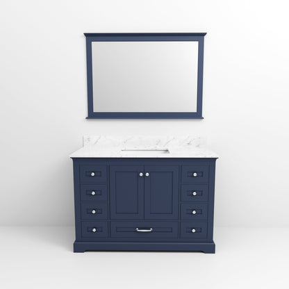 Dukes 48 in. W x 22 in. D Navy Blue Single Bath Vanity