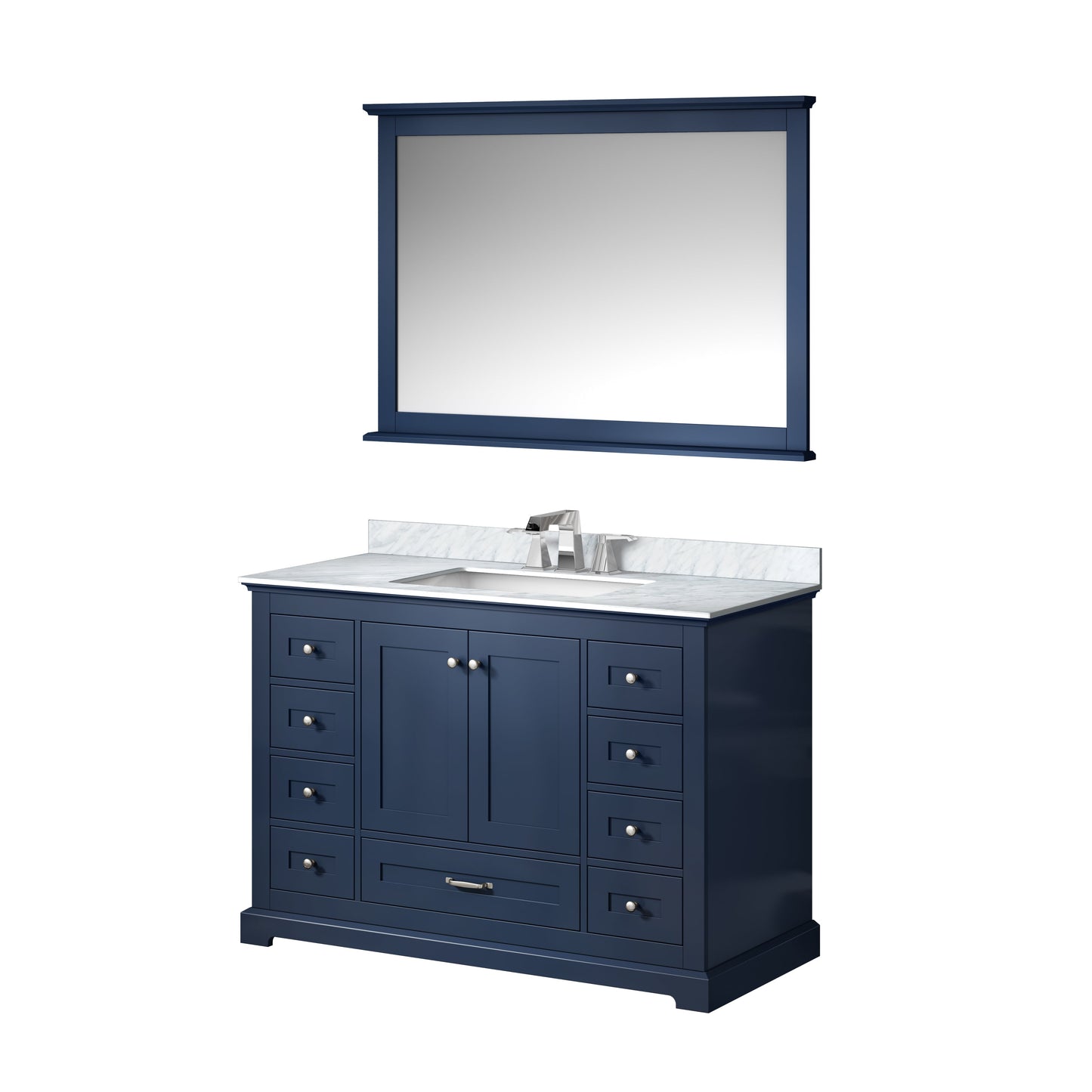 Dukes 48 in. W x 22 in. D Navy Blue Single Bath Vanity
