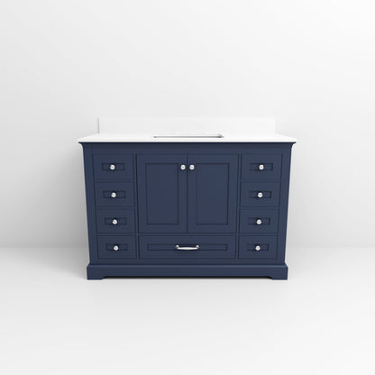 Dukes 48 in. W x 22 in. D Navy Blue Single Bath Vanity
