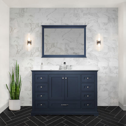 Dukes 48 in. W x 22 in. D Navy Blue Single Bath Vanity