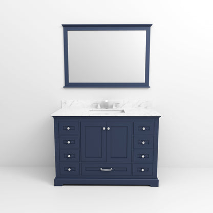 Dukes 48 in. W x 22 in. D Navy Blue Single Bath Vanity