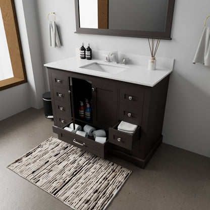 Dukes 48 in. W x 22 in. D Espresso Single Bath Vanity