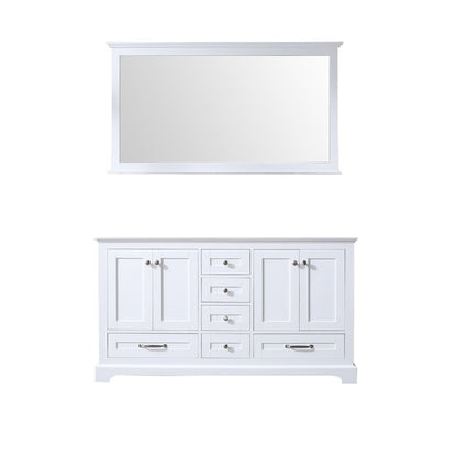 Dukes 60 in. W x 22 in. D White Double Bath Vanity