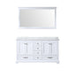 Dukes 60 in. W x 22 in. D White Double Bath Vanity