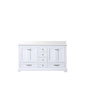 Dukes 60 in. W x 22 in. D White Double Bath Vanity