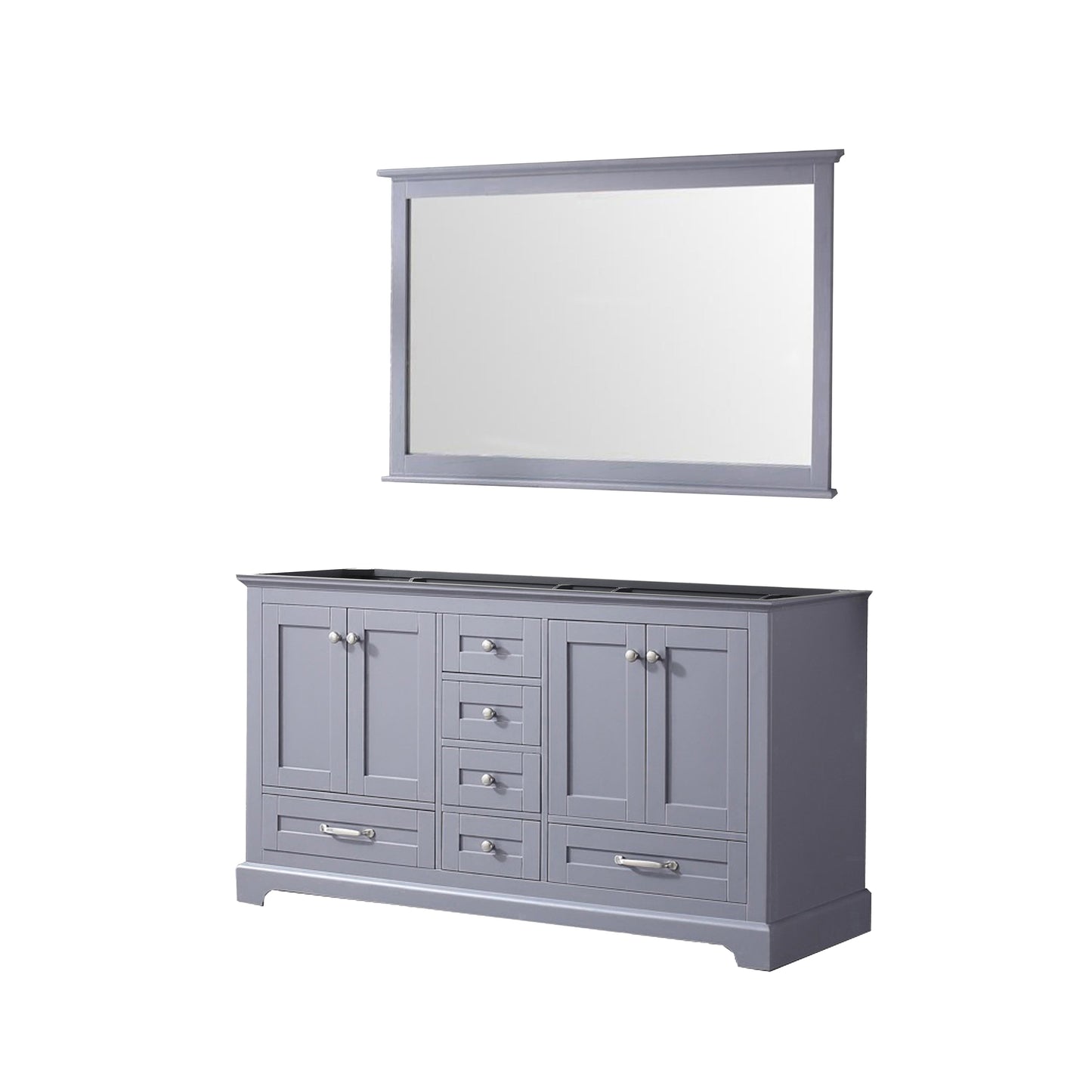 Dukes 60 in. W x 22 in. D Dark Grey Double Bath Vanity