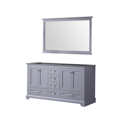 Dukes 60 in. W x 22 in. D Dark Grey Double Bath Vanity