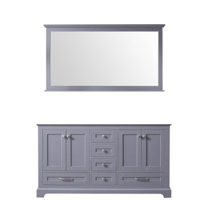 Dukes 60 in. W x 22 in. D Dark Grey Double Bath Vanity