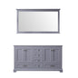 Dukes 60 in. W x 22 in. D Dark Grey Double Bath Vanity