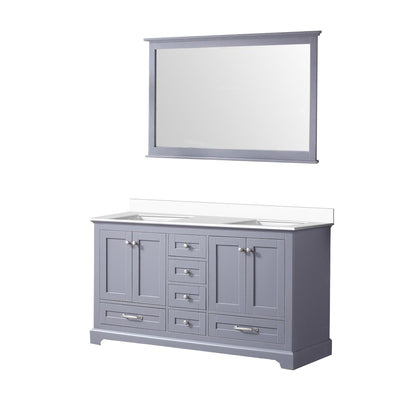 Dukes 60 in. W x 22 in. D Dark Grey Double Bath Vanity