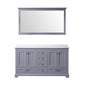 Dukes 60 in. W x 22 in. D Dark Grey Double Bath Vanity
