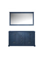 Dukes 60 in. W x 22 in. D Navy Blue Double Bath Vanity