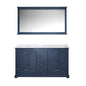 Dukes 60 in. W x 22 in. D Navy Blue Double Bath Vanity