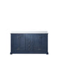 Dukes 60 in. W x 22 in. D Navy Blue Double Bath Vanity