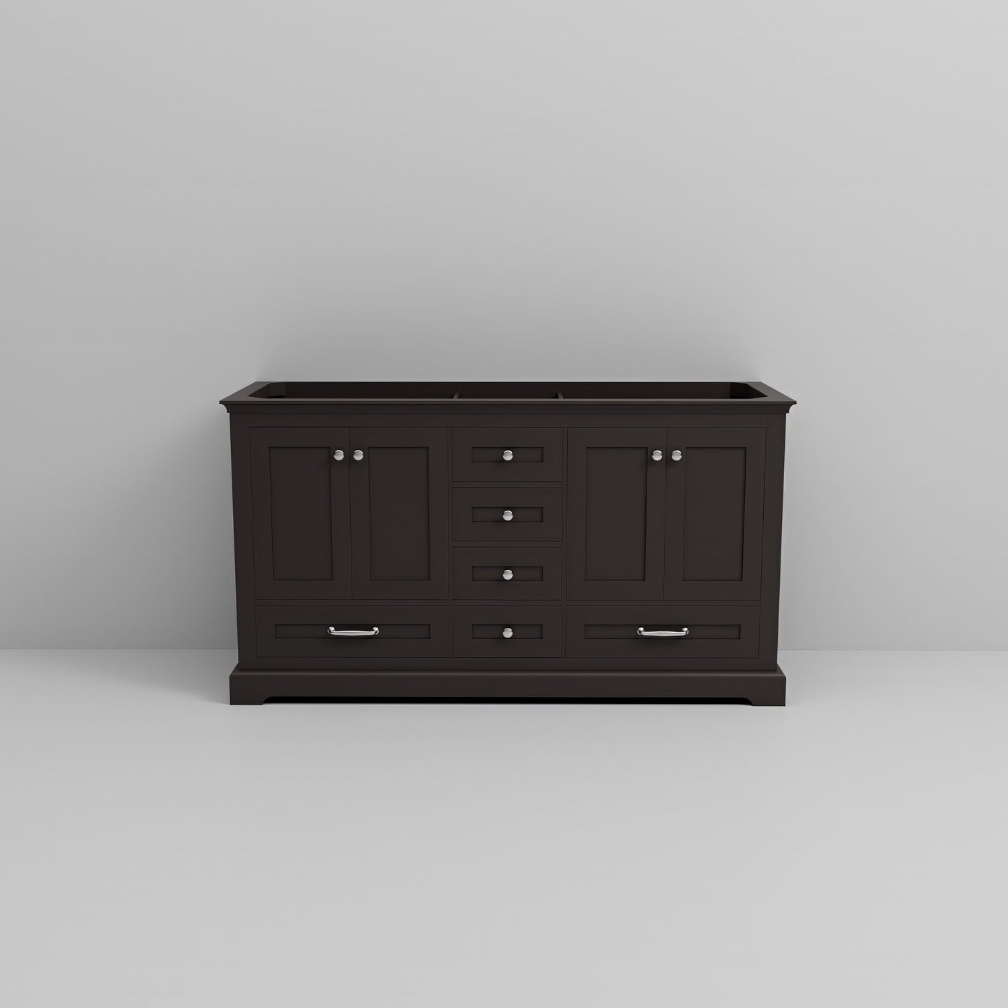 Dukes 60 in. W x 22 in. D Espresso Double Bath Vanity