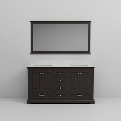 Dukes 60 in. W x 22 in. D Espresso Double Bath Vanity