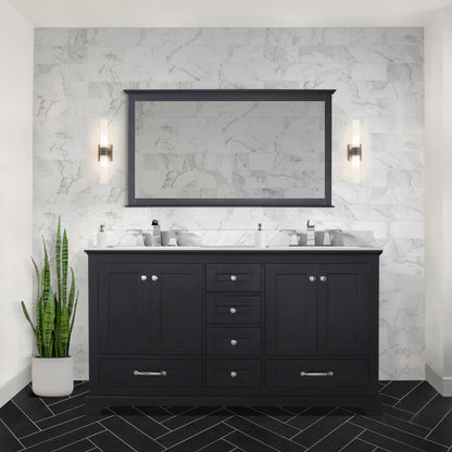 Dukes 60 in. W x 22 in. D Espresso Double Bath Vanity