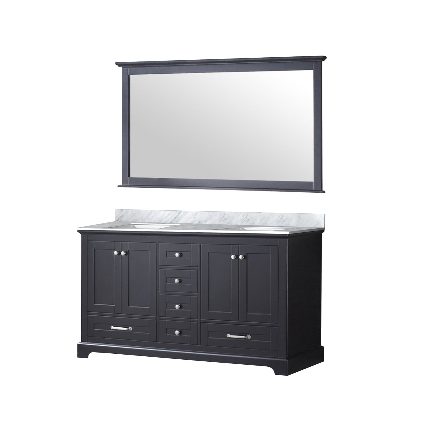 Dukes 60 in. W x 22 in. D Espresso Double Bath Vanity