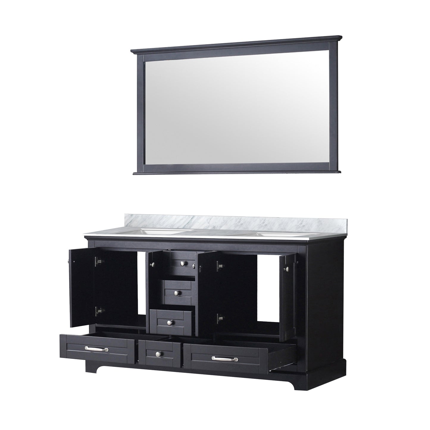 Dukes 60 in. W x 22 in. D Espresso Double Bath Vanity