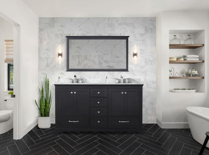 Dukes 60 in. W x 22 in. D Espresso Double Bath Vanity