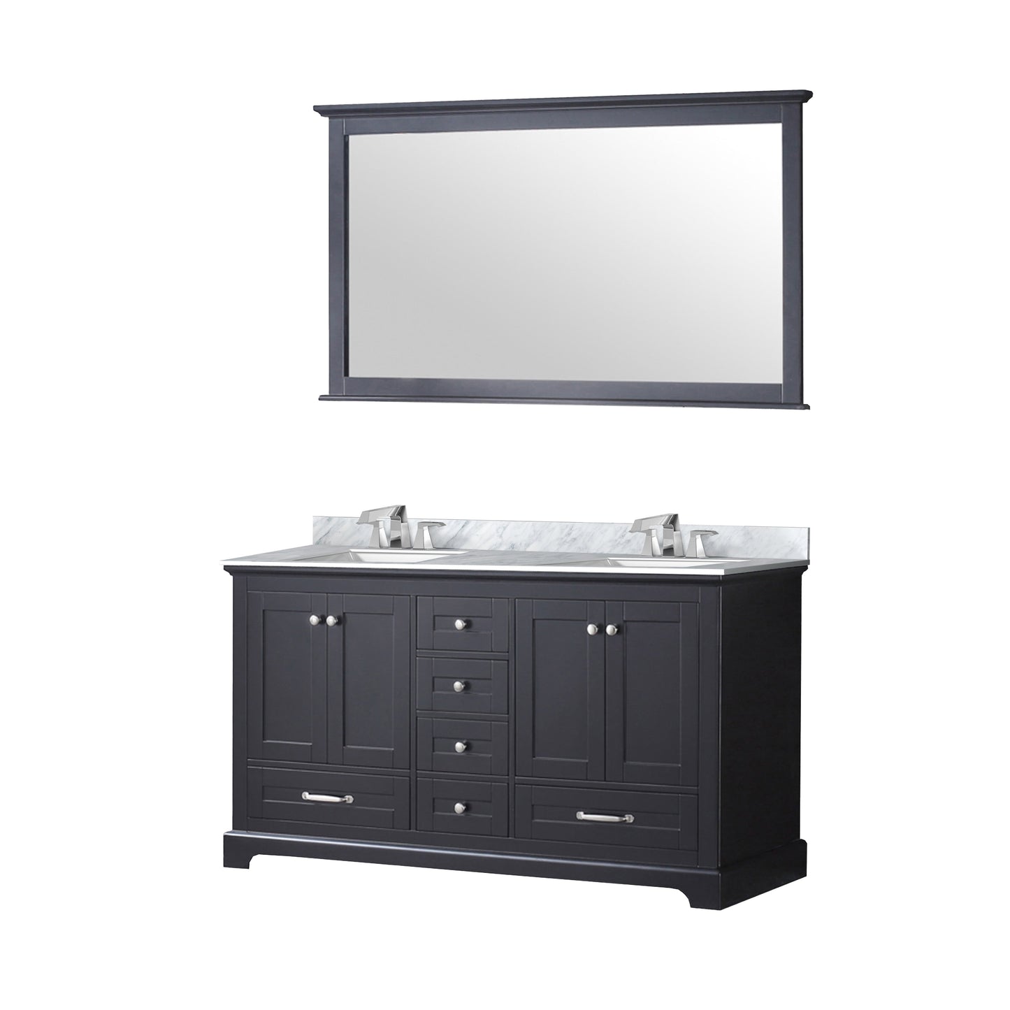 Dukes 60 in. W x 22 in. D Espresso Double Bath Vanity