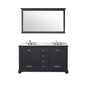 Dukes 60 in. W x 22 in. D Espresso Double Bath Vanity