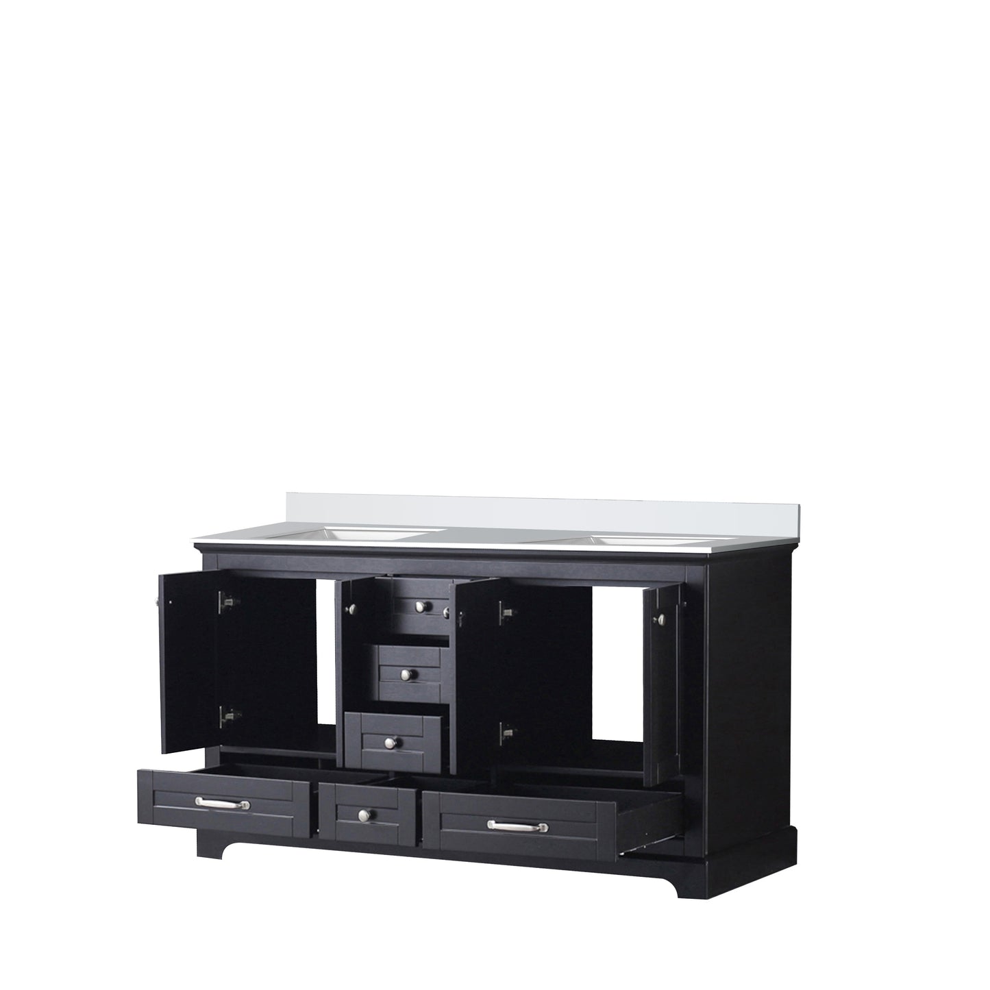 Dukes 60 in. W x 22 in. D Espresso Double Bath Vanity