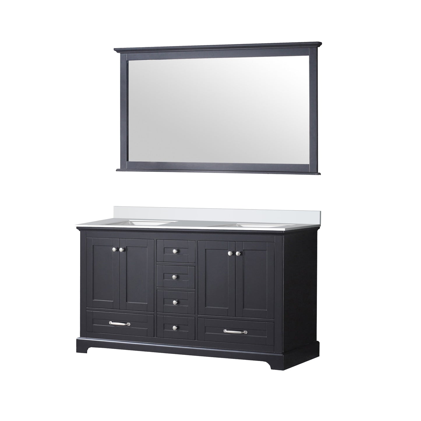 Dukes 60 in. W x 22 in. D Espresso Double Bath Vanity