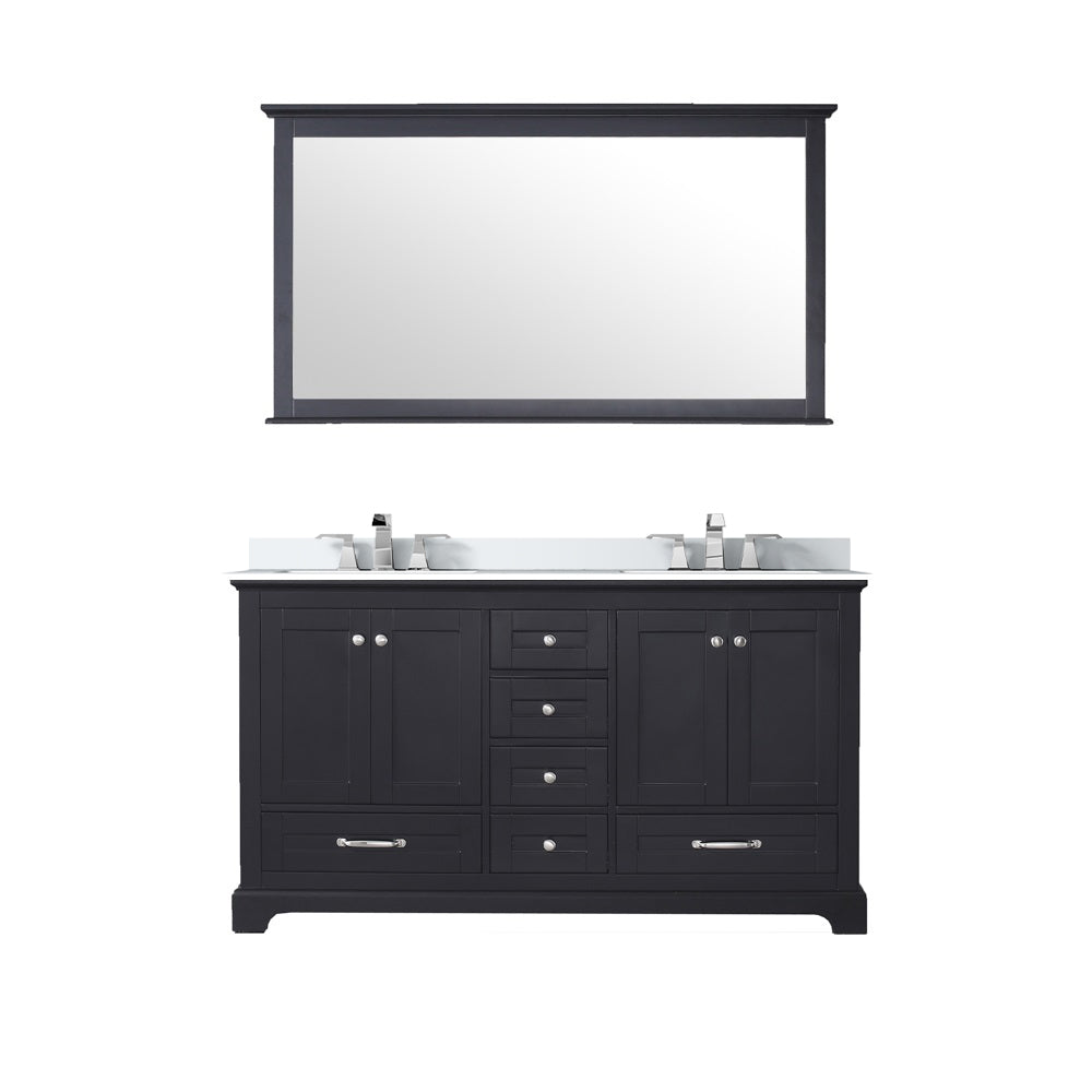 Dukes 60 in. W x 22 in. D Espresso Double Bath Vanity