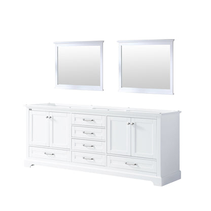 Dukes 80 in. W x 22 in. D White Double Bath Vanity