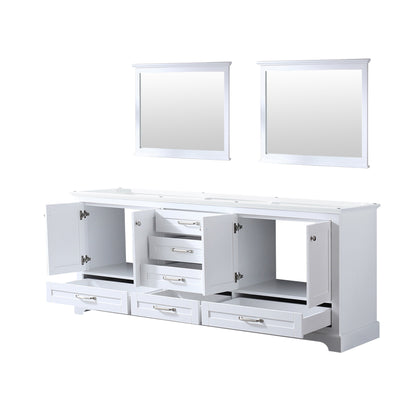 Dukes 80 in. W x 22 in. D White Double Bath Vanity